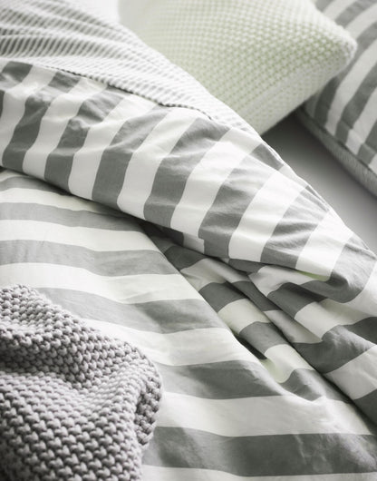 Marc O'Polo Mikkeli dekbedovertrek 200TC perkal katoen strepen