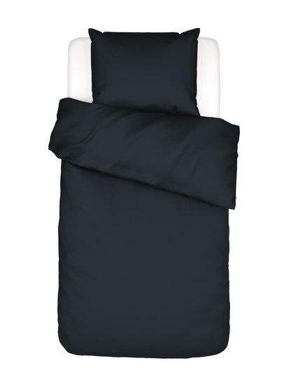 Essenza Minte kleur Nightblue dekbedovertrek katoensatijn 300TC