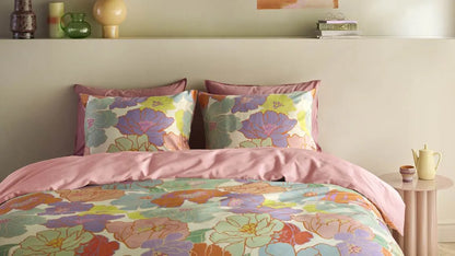 Oilily Peggy katoensatijn 200TC dekbedovertrek retro