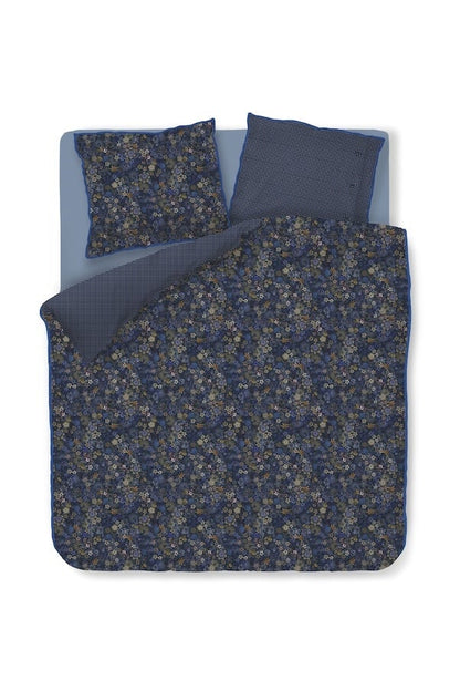 Pip Studio Tutti i Fiori Dark Blue percal 200TC perkal dekbedovertrek