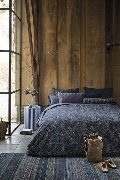 Pip Studio Tutti i Fiori Dark Blue percal 200TC perkal dekbedovertrek