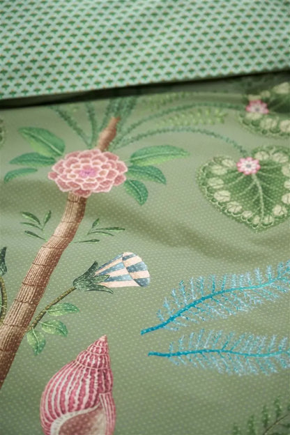 Pip Studio Bamboleo Green perkal 200TC dekbedovertrek