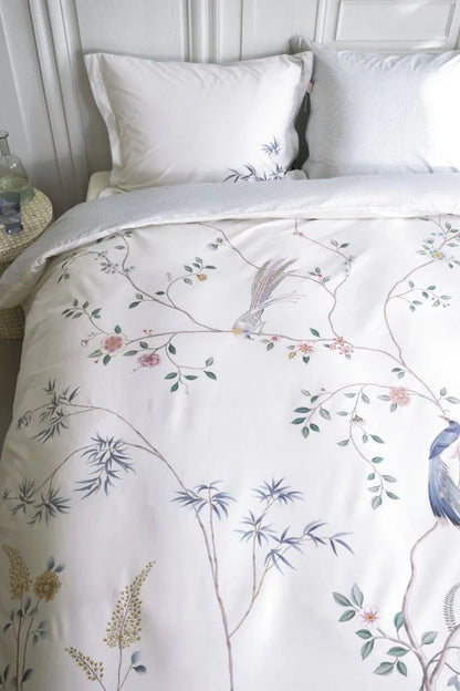 Pip Studio Bamboo Blossom White 200TC perkalkatoen dekbedovertrek