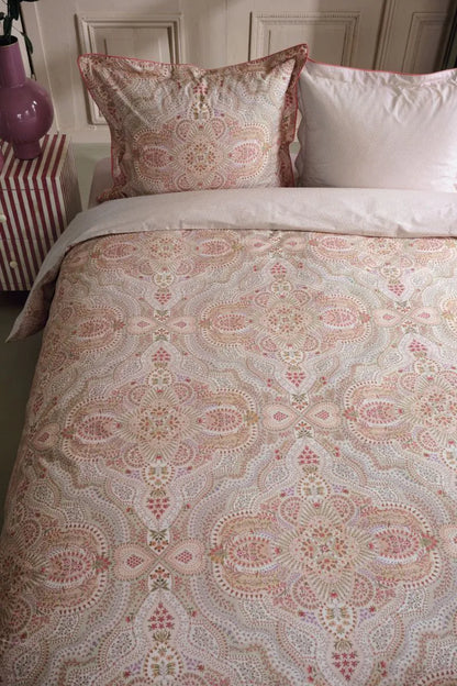 Pip Studio Moon Flower 200TC perkal katoen Licht roze dekbedovertrek