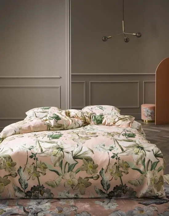 Essenza Rosalee Blush 215TC katoensatijn dekbedovertrek
