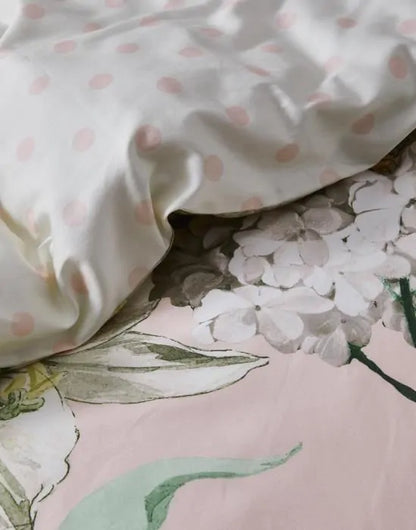 Essenza Rosalee Blush 215TC katoensatijn dekbedovertrek