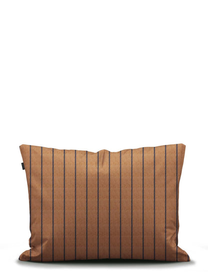 Marc O'Polo Torsken Warm Pecan kussensloop 50% hennep en 50% tencel yarn-dyed