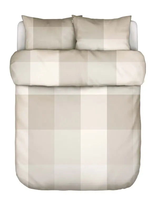 Marc O'Polo Erliv Grey dekbedovertrek 200TC percale yarn-dyed