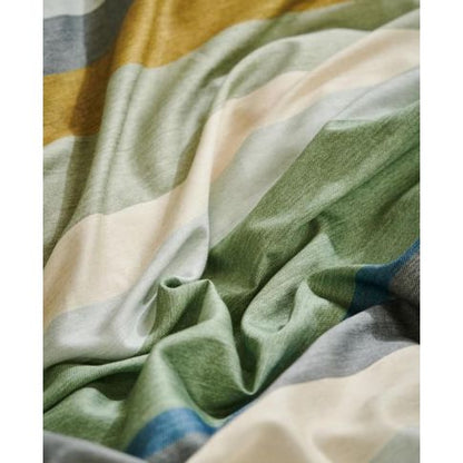 Taies d'oreiller Essenza Wedith Iceblue en satin de coton 200 fils