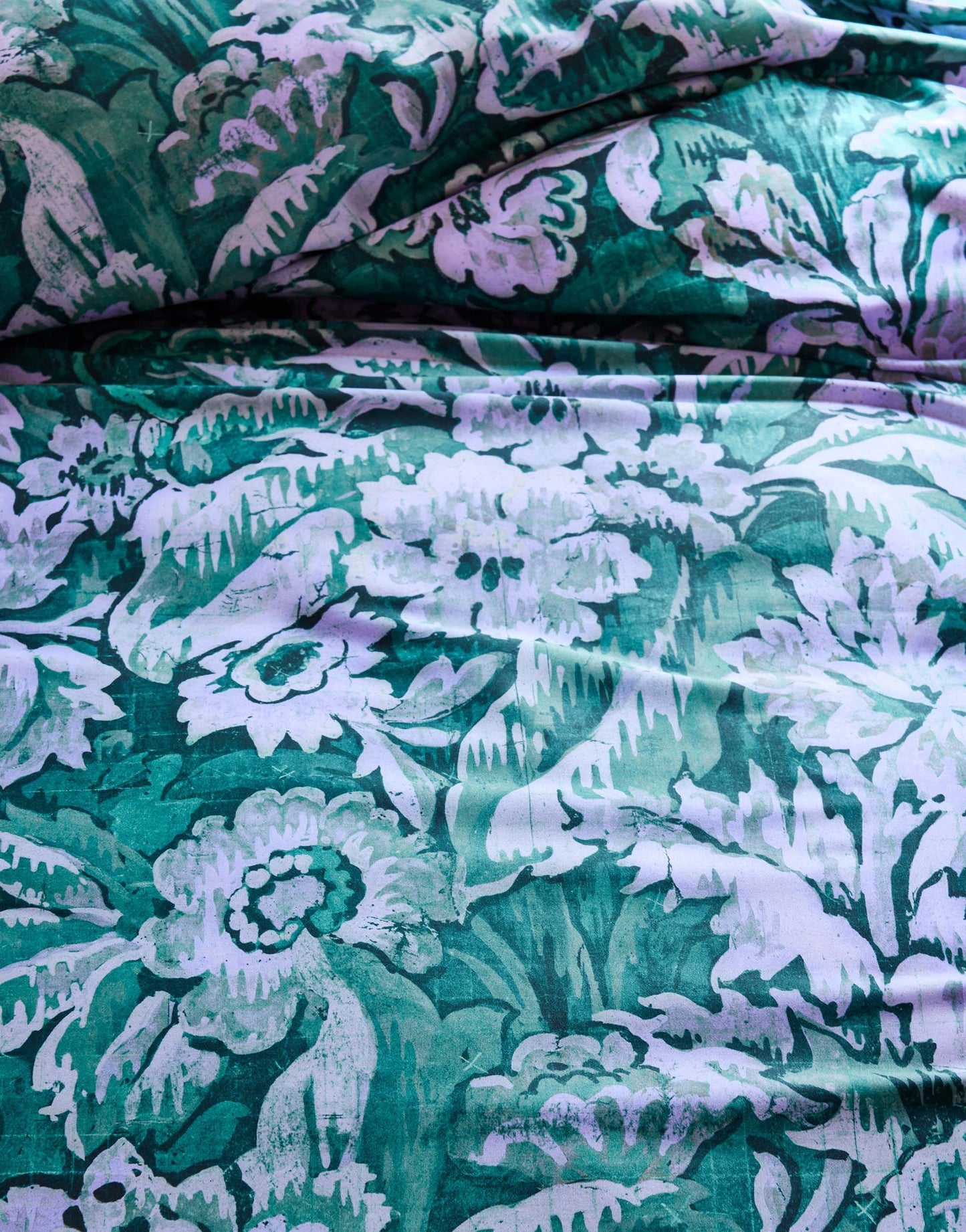 Essenza Yfke Easy Green dekbedovertrek 300TC katoensatijn