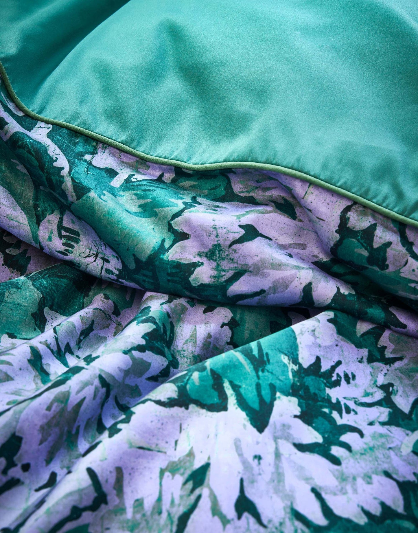 Essenza Yfke Easy Green dekbedovertrek 300TC katoensatijn