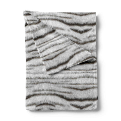 Zo!Home badjas fleece Siberian White Tiger grey