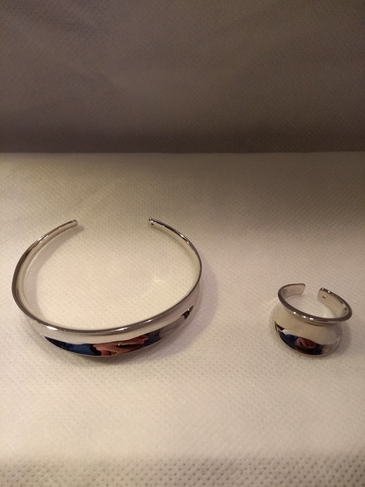 Mylene Gusto white set armband met ring