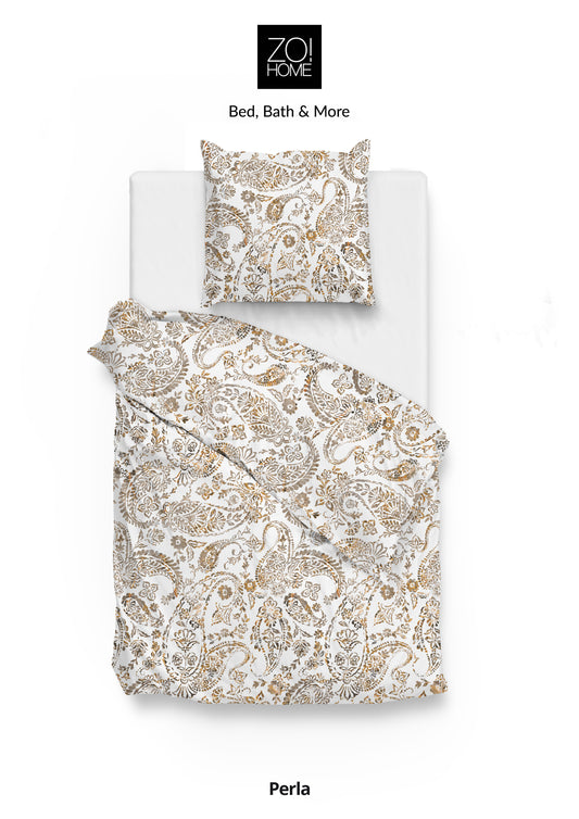 Zo!Home by Heckettlane Perla cotton satin duvet cover paisley vintage bohemian