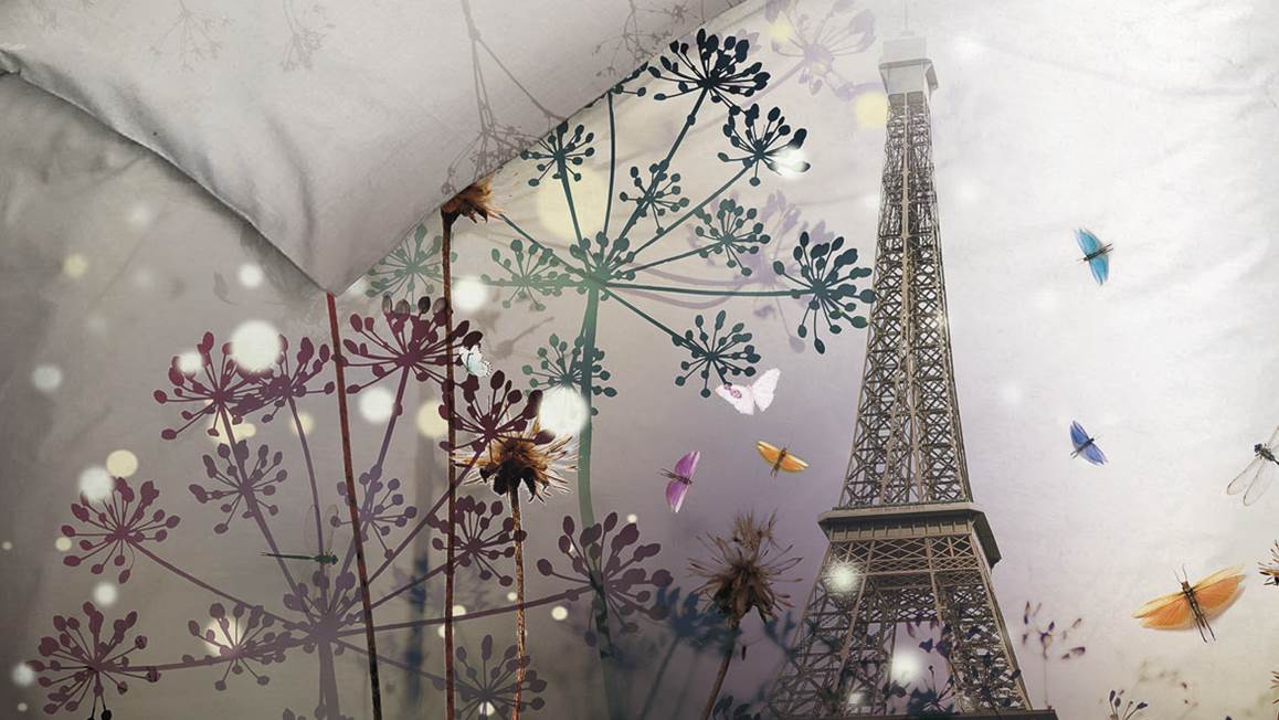 Heckett Lane Aimy dekbedovertrek Eiffeltoren Parijs, Paris